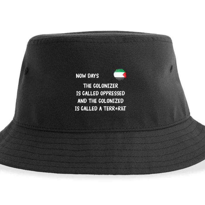 Free Palestine: Support Middle East Peace Sustainable Bucket Hat