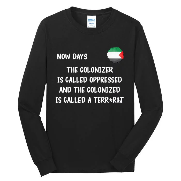 Free Palestine: Support Middle East Peace Tall Long Sleeve T-Shirt