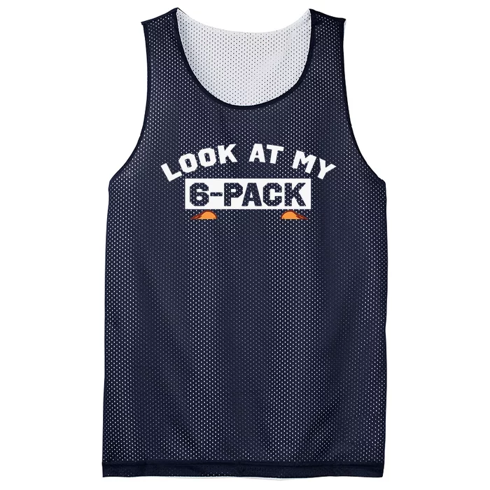 Fitness Pizza Sixpack Funny Gym Workout Lovers Mesh Reversible Basketball Jersey Tank