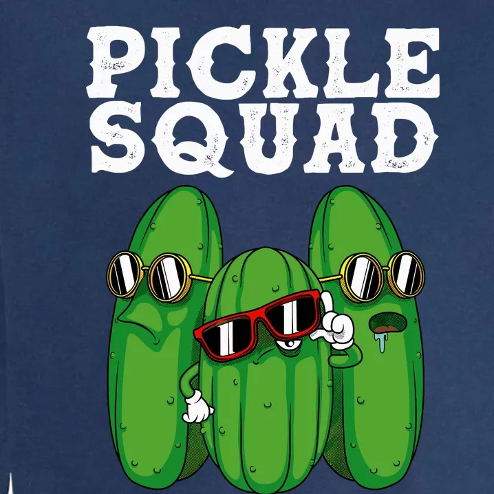 Funny Pickle Squad Novelty Gift Big Dill Gang Lover Garment-Dyed Sweatshirt