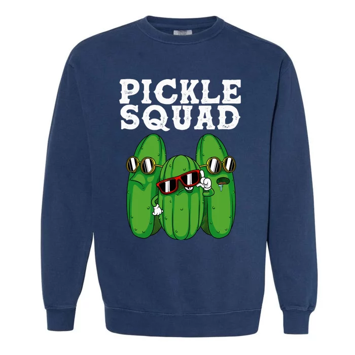 Funny Pickle Squad Novelty Gift Big Dill Gang Lover Garment-Dyed Sweatshirt