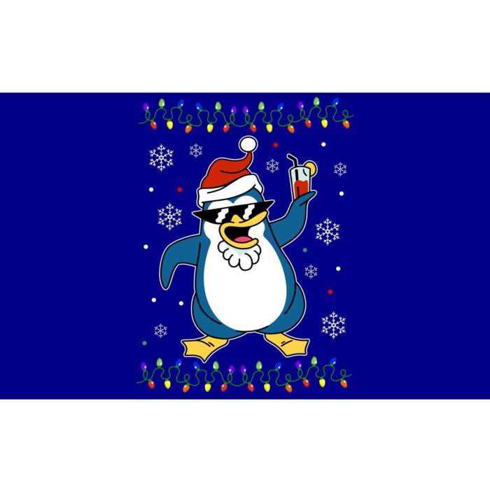 Funny Penguin Santa Hat Xfunny Giftmas Pajama Funny Christmas Penguin Gift Bumper Sticker