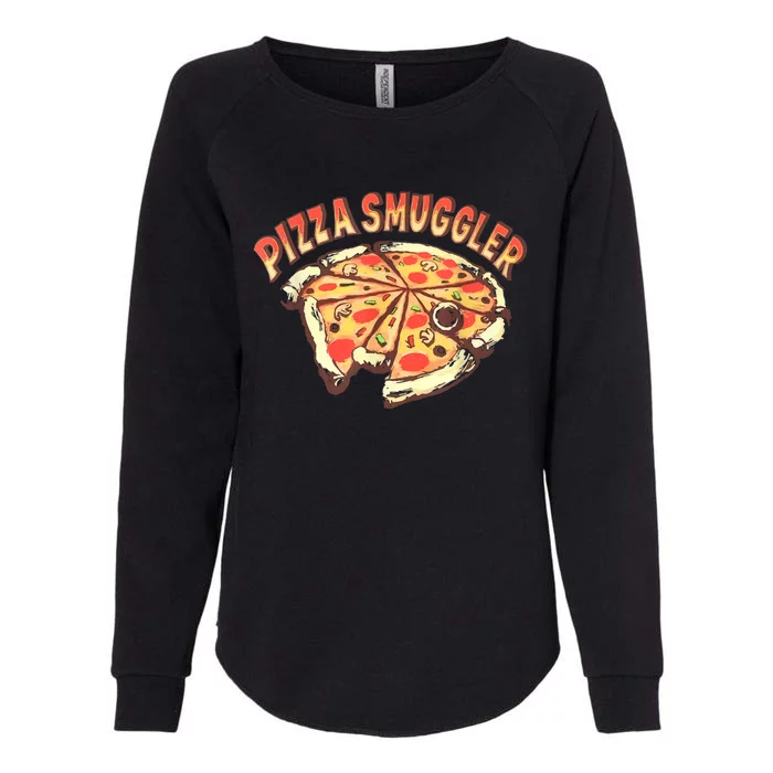 Funny Pizza Smuggler Gift For Pizza Lovers Womens California Wash Sweatshirt