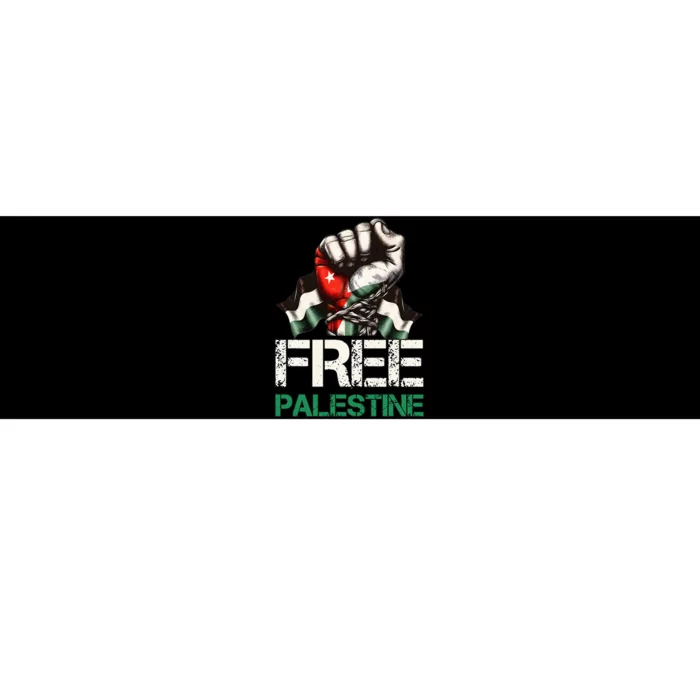 Free Palestine Save Gaza Strip Palestine Flag Bumper Sticker