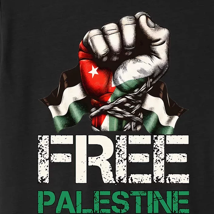 Free Palestine Save Gaza Strip Palestine Flag ChromaSoft Performance T-Shirt