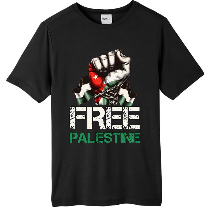 Free Palestine Save Gaza Strip Palestine Flag ChromaSoft Performance T-Shirt