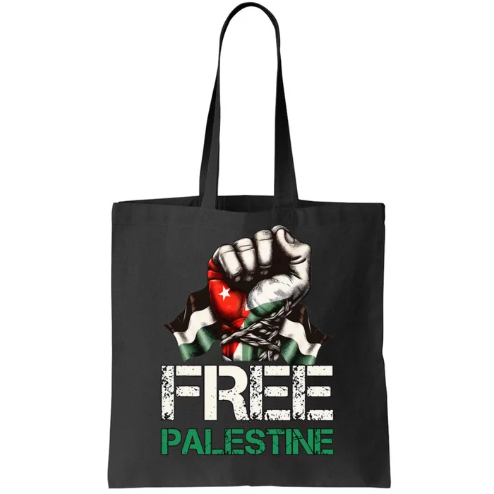 Free Palestine Save Gaza Strip Palestine Flag Tote Bag