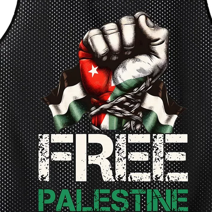 Free Palestine Save Gaza Strip Palestine Flag Mesh Reversible Basketball Jersey Tank