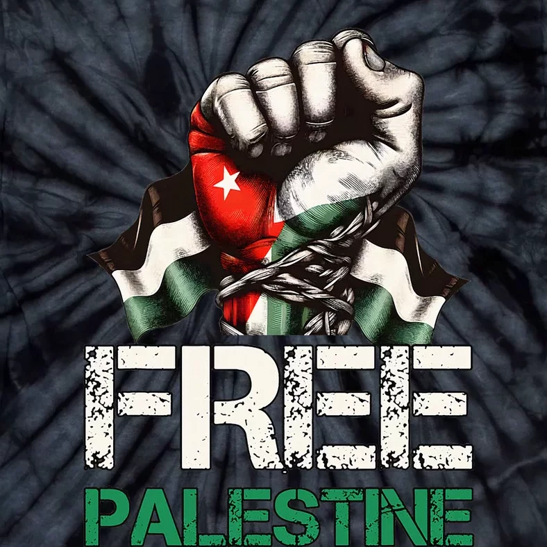 Free Palestine Save Gaza Strip Palestine Flag Tie-Dye T-Shirt