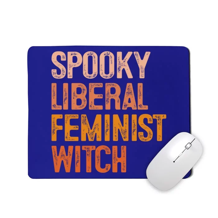 Fall Pumpkins Spooky Liberal Feminist Witch Halloween Season Gift Mousepad