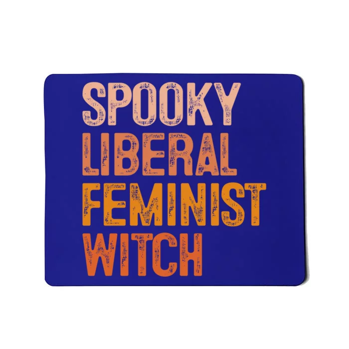 Fall Pumpkins Spooky Liberal Feminist Witch Halloween Season Gift Mousepad