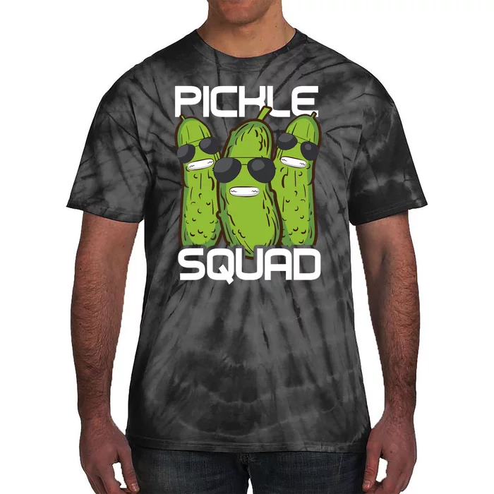 Funny Pickle Squad Novelty Gift Big Dill Gang Lover Tie-Dye T-Shirt