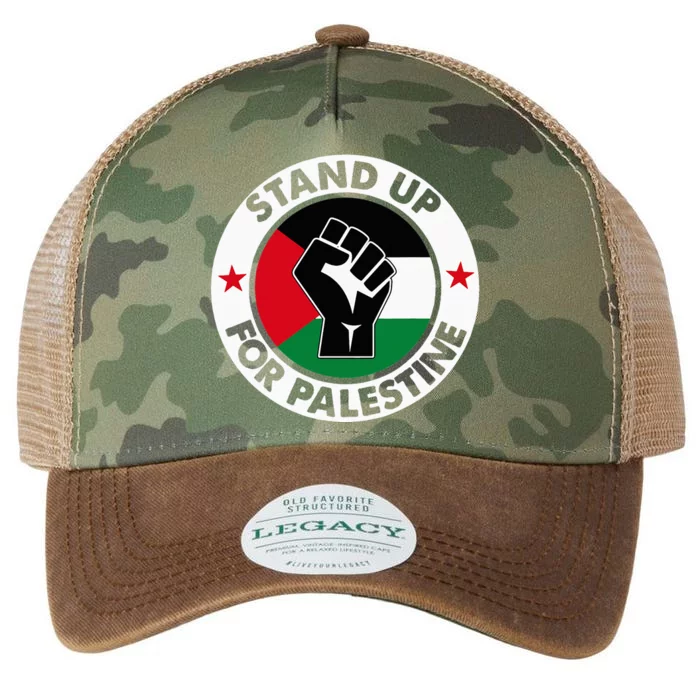 Free Palestine Stand Up For Palestine Legacy Tie Dye Trucker Hat