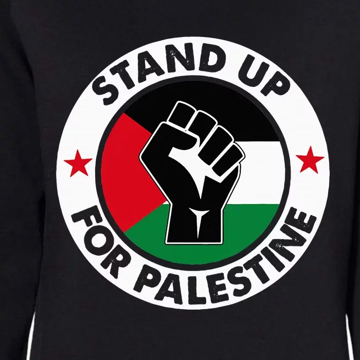 Free Palestine Stand Up For Palestine Womens California Wash Sweatshirt