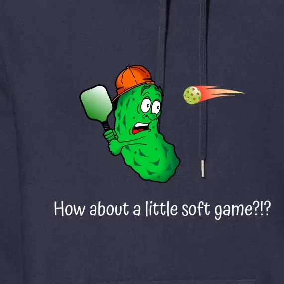 Fun Pickleball, Soft Game, Scared Pickle Premium Hoodie