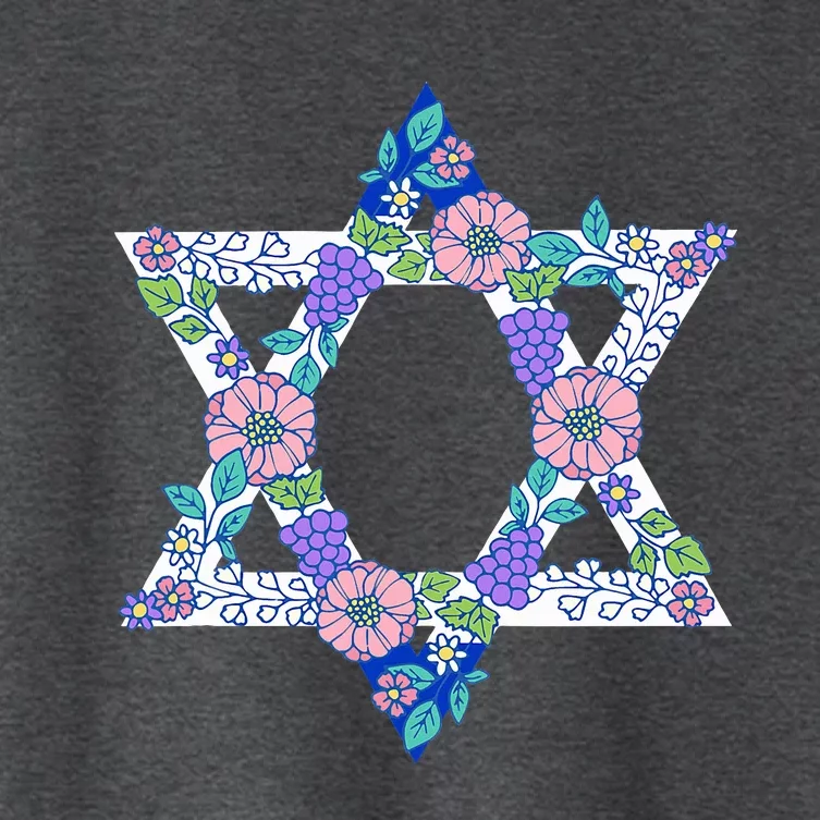 Floral Peace Sign Isreal Women's Crop Top Tee