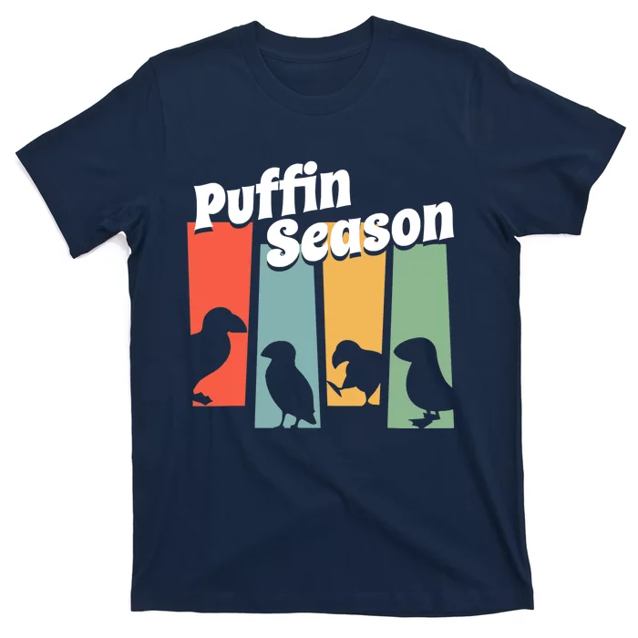 Funny Puffin Season Retro Vintage Puffin Lover T-Shirt