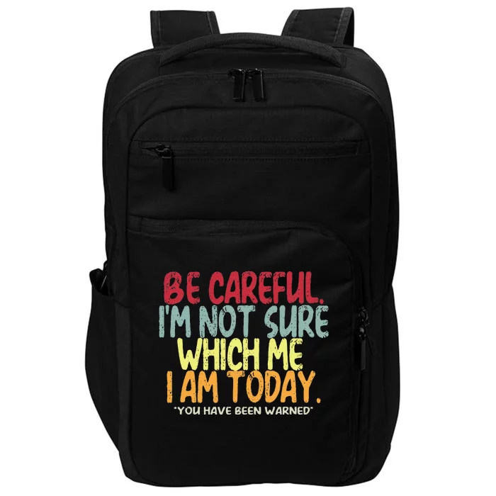 Funny Personality Sarcastic Morning Attitude Impact Tech Backpack