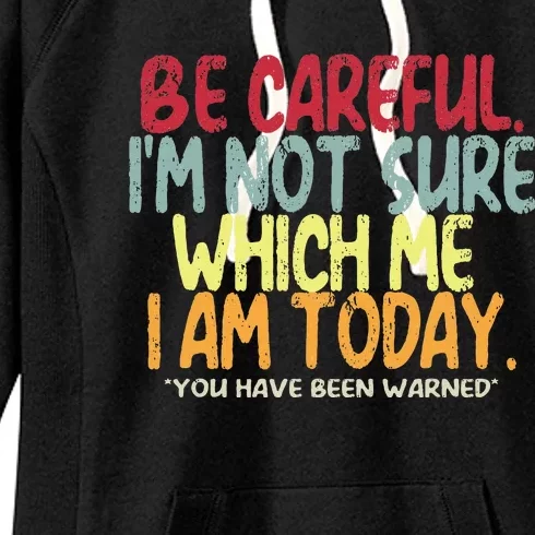 Funny Personality Sarcastic Morning Attitude Women's Fleece Hoodie