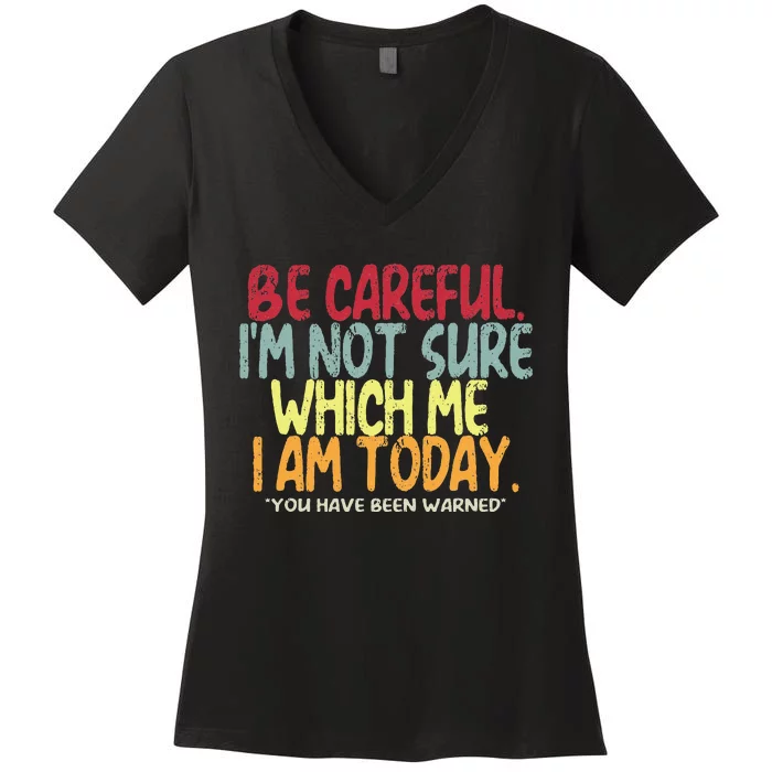 Funny Personality Sarcastic Morning Attitude Women's V-Neck T-Shirt