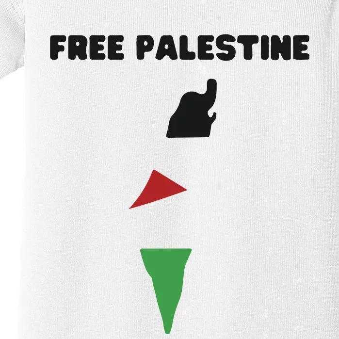 Free Palestine Save Palestine Stand With Palestine Baby Bodysuit