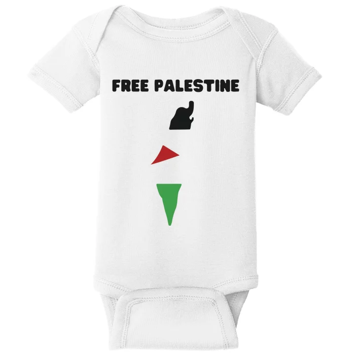 Free Palestine Save Palestine Stand With Palestine Baby Bodysuit