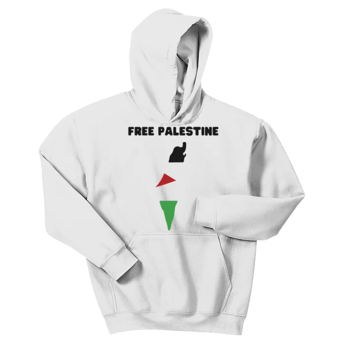 Free Palestine Save Palestine Stand With Palestine Kids Hoodie