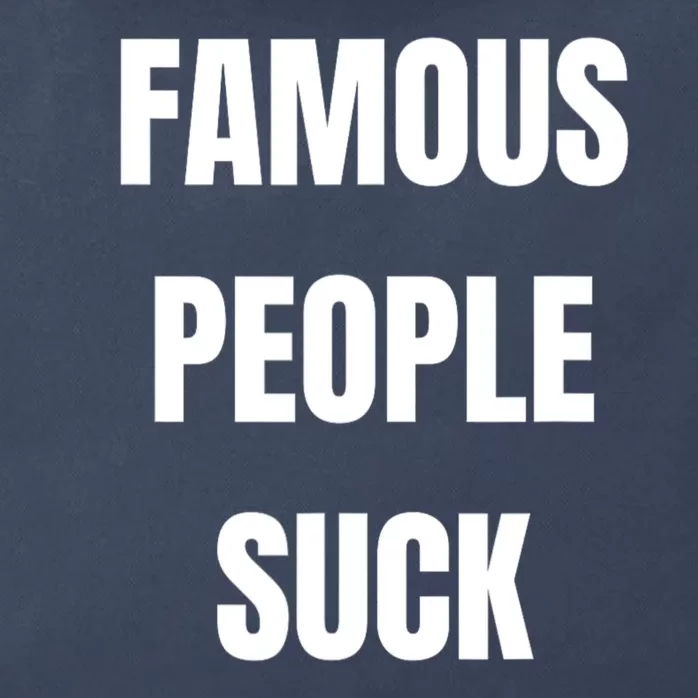 Famous People Suck Zip Tote Bag