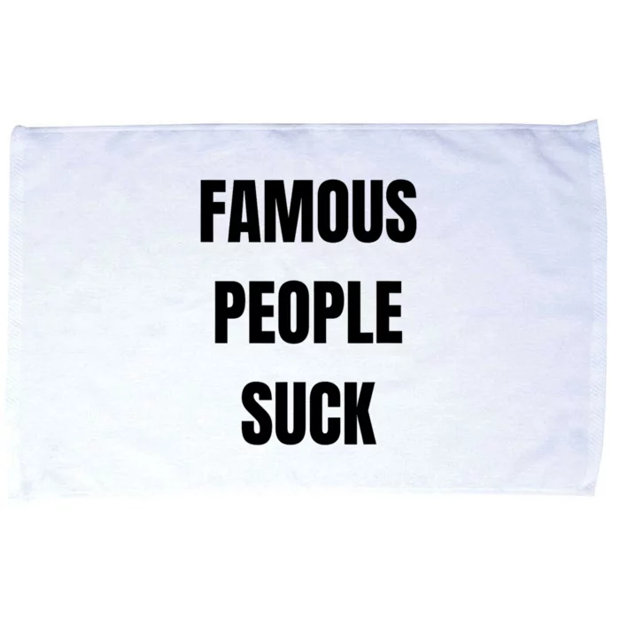 Famous People Suck Microfiber Hand Towel