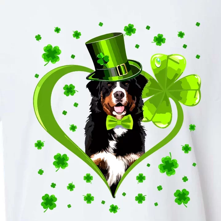 Funny Puppy Shamrock Bernese Mountain Dog St Patricks Day Premium Sueded Cloud Jersey T-Shirt