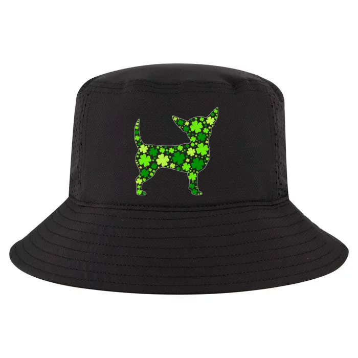 Funny Puppy Shamrock Chihuahua Dog St Patricks Day Cool Comfort Performance Bucket Hat