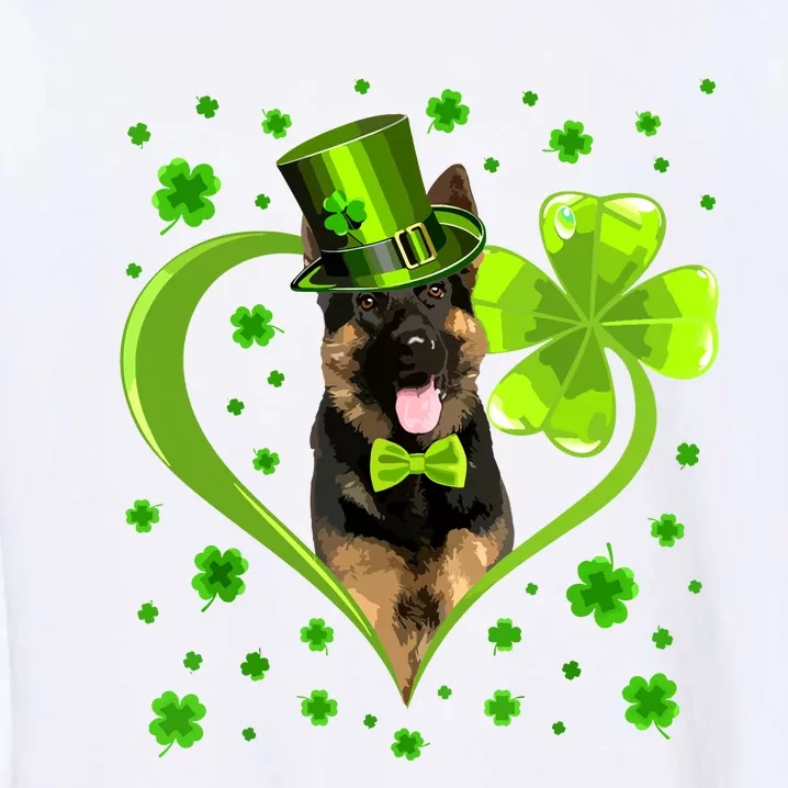 Funny Puppy Shamrock German Shepherd Dog St Patricks Day Garment-Dyed Sweatshirt