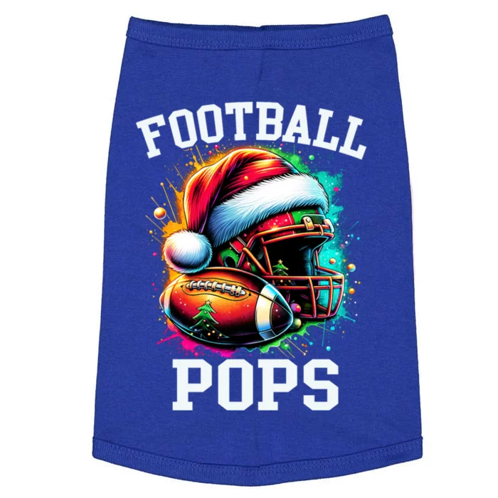 Football Pops Santa Hat Christmas Colorful Gift Doggie Tank