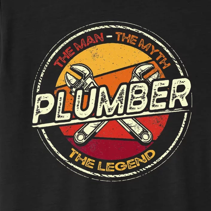 Funny Plumbing Saying Pipefitter & Plumber ChromaSoft Performance T-Shirt