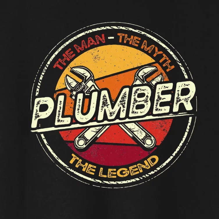 Funny Plumbing Saying Pipefitter & Plumber Women's Crop Top Tee