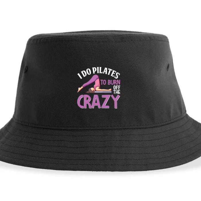 Funny Pilates Saying Pilates Trainer Contrology Instructor Sustainable Bucket Hat