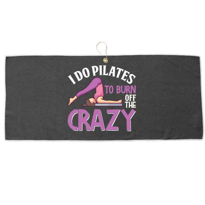 Funny Pilates Saying Pilates Trainer Contrology Instructor Large Microfiber Waffle Golf Towel