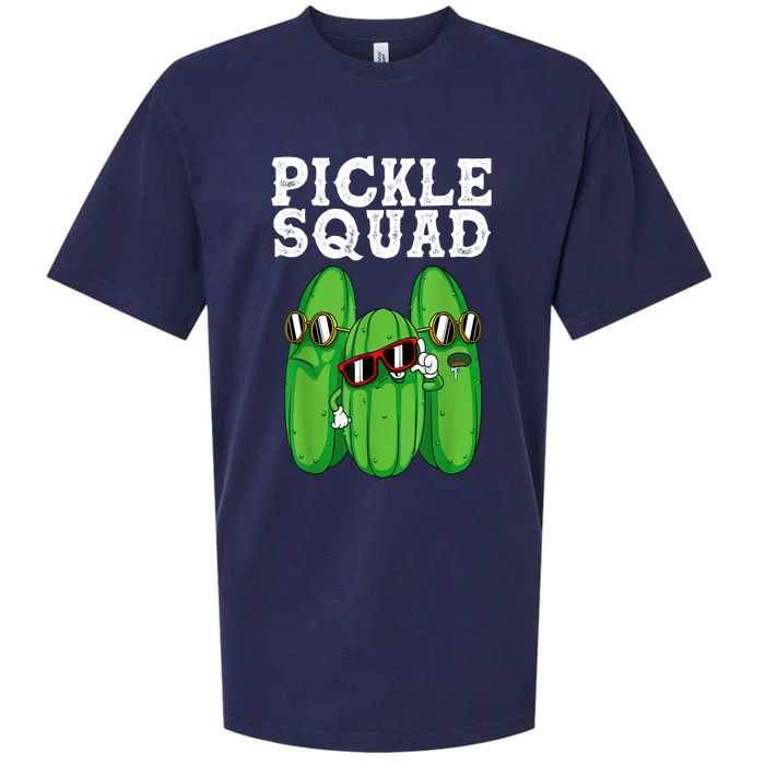 Funny Pickle Squad Novelty Big Dill Gang Lover Gift Sueded Cloud Jersey T-Shirt