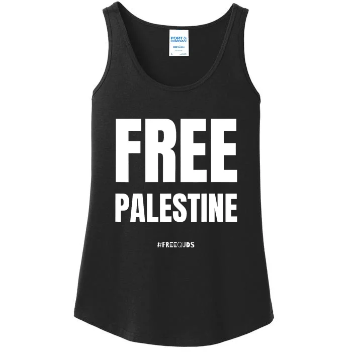 Free Palestine Support Palestine People Ladies Essential Tank