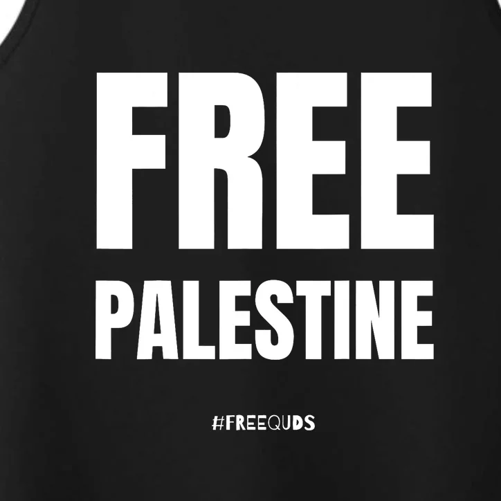 Free Palestine Support Palestine People Performance Tank