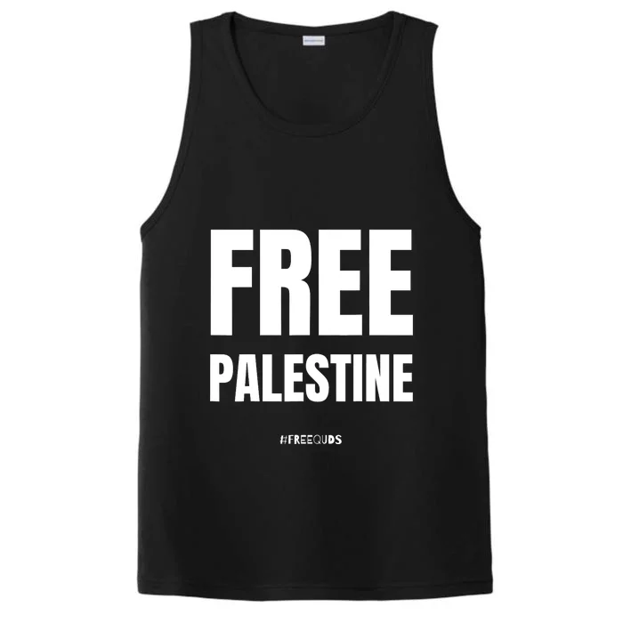 Free Palestine Support Palestine People Performance Tank