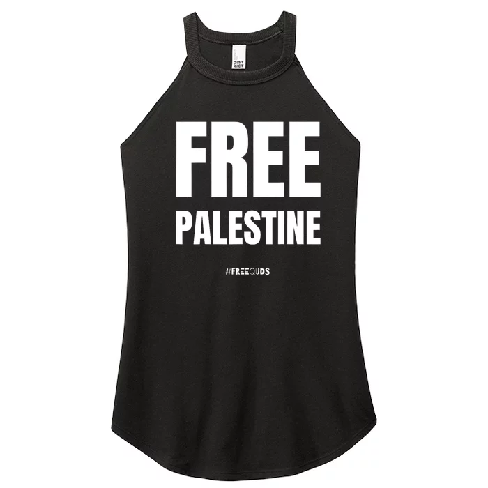 Free Palestine Support Palestine People Women’s Perfect Tri Rocker Tank