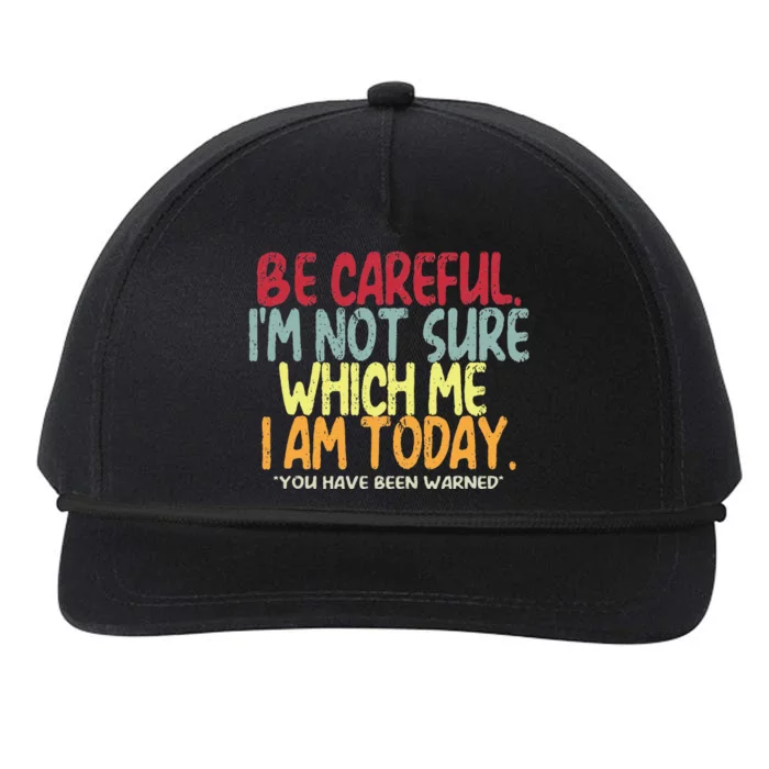 Funny Personality Sarcastic Morning Attitude Snapback Five-Panel Rope Hat