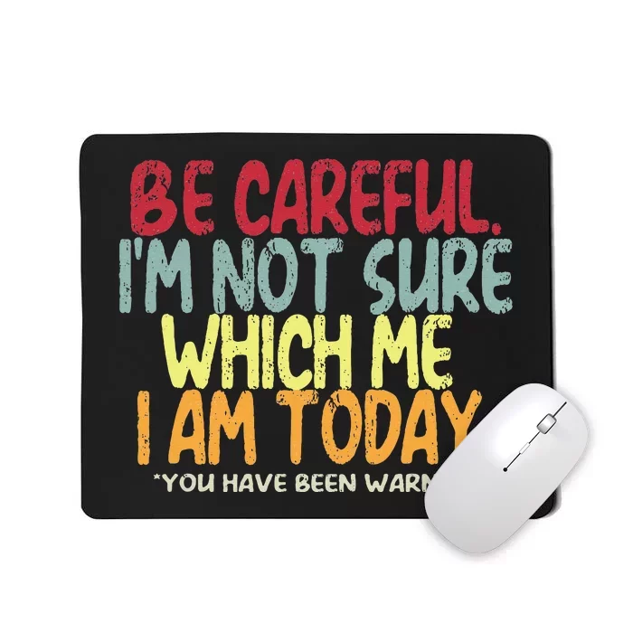 Funny Personality Sarcastic Morning Attitude Mousepad