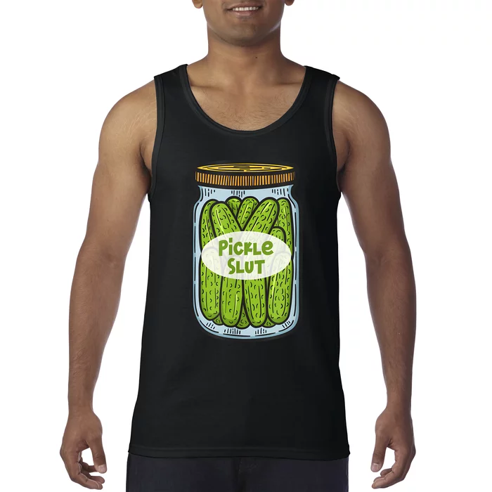 Funny Pickle Slut For Dill And Pickle Lover Tank Top