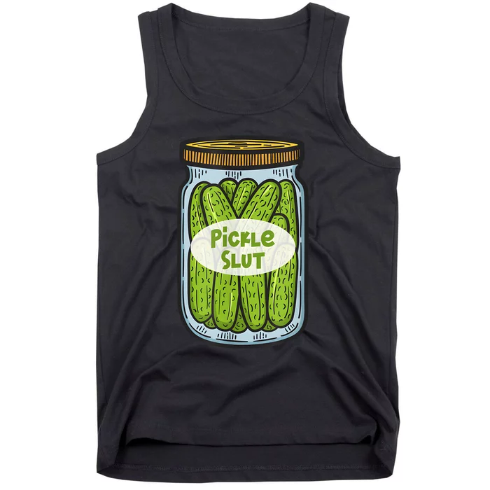 Funny Pickle Slut For Dill And Pickle Lover Tank Top