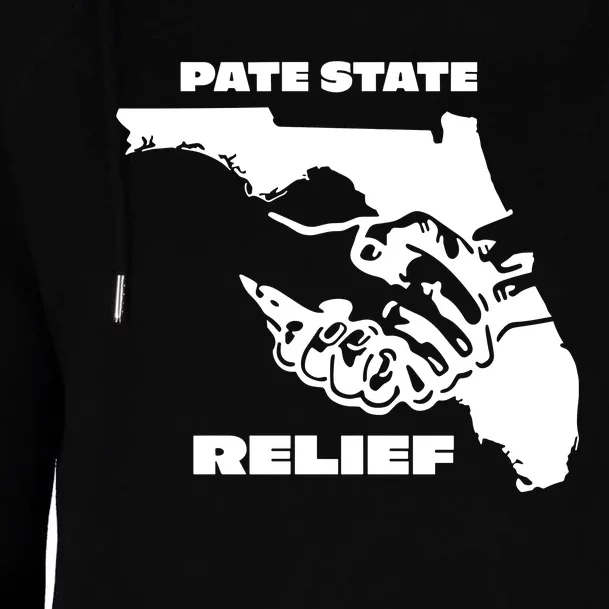 Florida Pate State Relief Womens Funnel Neck Pullover Hood