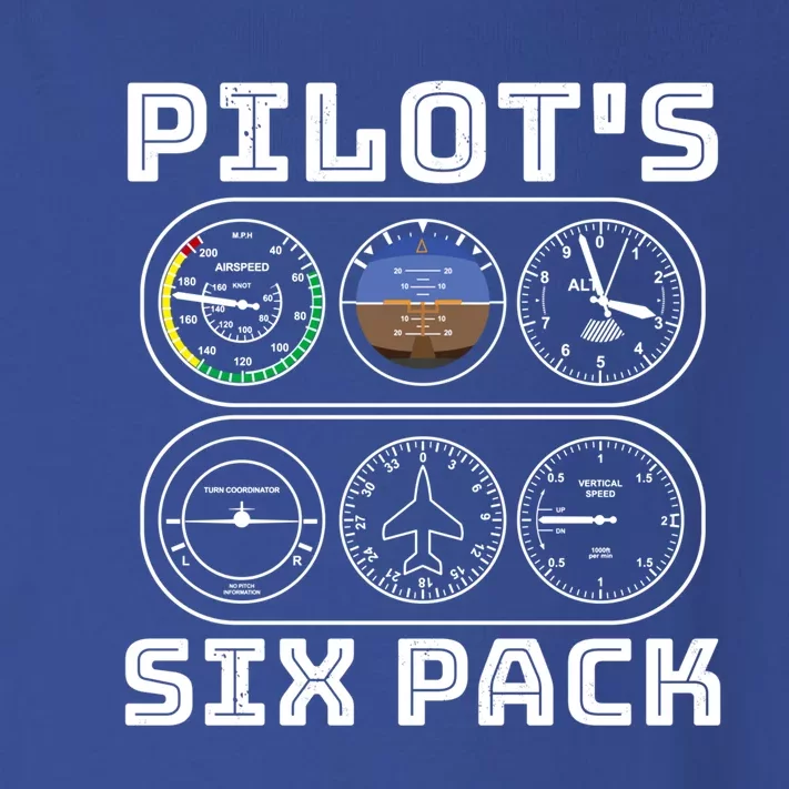 Fun Pilots Sixpack Flight Instruts Six Pack Great Gift Toddler Long Sleeve Shirt