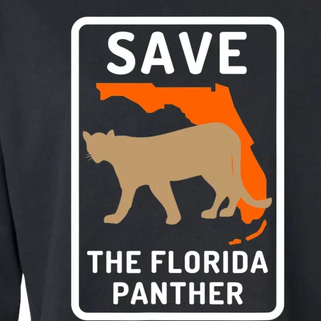 Florida Panther Save The Species Cropped Pullover Crew