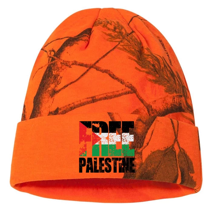 Free Palestine Support Palestine Gaza Jerusalem Kati - 12in Camo Beanie